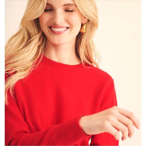 NAADAM Original 100% Cashmere Pullover Crewneck Sweater Holidays Size M - Picture 2 of 6